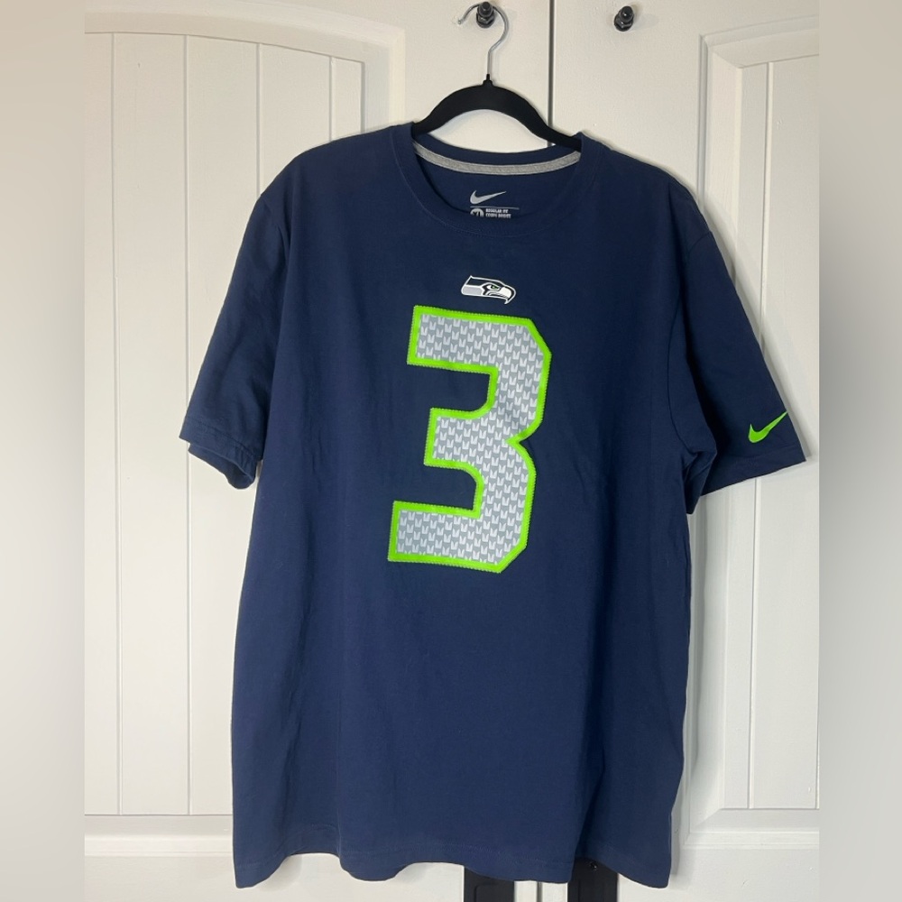 Nike Wilson 3 Seattle Seahawks Tshirt Mens Size XLarge